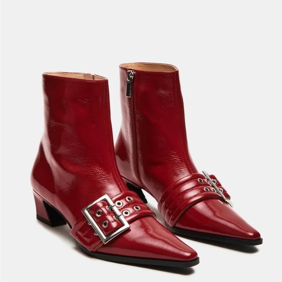 Steve Madden Axton Red Patent Boots – Size 9 (NWOT) - Picture 2 of 7